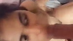 Desi girl give Blowjob  cum on her face