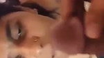 Desi girl give Blowjob  cum on her face