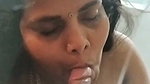 Neighbour aunty giving Blowjob to his partner