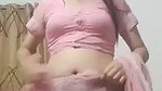Nepali girl undress pink saree  show her nude figure