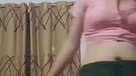 Nepali girl undress pink saree  show her nude figure