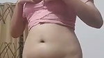 Nepali girl undress pink saree  show her nude figure
