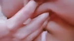 Sexy girl pressing her boobs  showing
