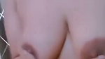 Sexy girl pressing her boobs  showing