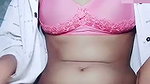 Sexy girl putting oil on pussy