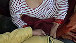Sexy lady giving Handjob to lover