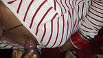 Sexy lady giving Handjob to lover
