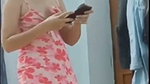 Caught sister changing