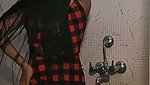 Beautiful girl undress  taking shower