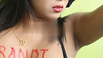 Beautiful hot girl showing her boobs  asshole
