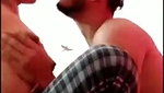Boyfriend sucking gf boob  enjoying