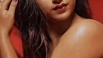 Sexy bhabhi show her boobs in transparent red saree