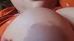 Sexy girl show her huge boobs  pressing