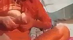 Sexy lady destroying her pussy with plastic bottle