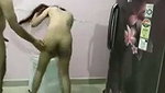 Slim girlfriend fuck hard with bf brother