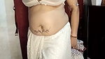 Sexy dance in white saree