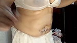 Sexy dance in white saree