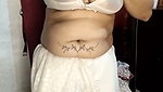 Sexy dance in white saree
