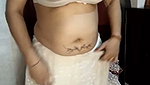 Sexy dance in white saree