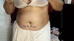 Sexy dance in white saree