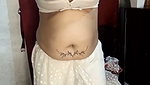 Sexy dance in white saree