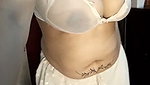 Sexy dance in white saree