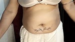 Sexy dance in white saree
