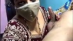 Beautiful lady giving Blowjob to lover