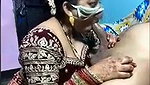 Beautiful lady giving Blowjob to lover