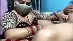 Beautiful lady giving Blowjob to lover