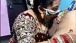 Beautiful lady giving Blowjob to lover