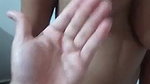 Boyfriend pressing his gf nipple  boobs