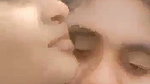 Boyfriend sucking boob of her gf
