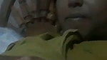 Desi aunty pressing her boobs  showing