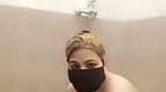 Sexy aunty taking bath