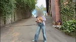 Sexy two girl showing boobs outdoor