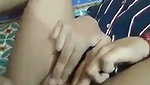 Stepsister duck hard  cum on her pussy