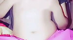Beautiful girl pressing her boobs  showing