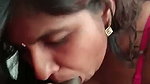 Bhabhi giving deep Blowjob to ex lover