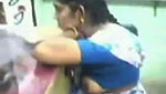 In mobile shop aunty show her boobs