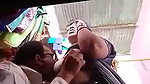 Old man sucking shop owner boobs
