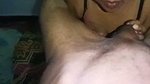 Sexy aunty giving Blowjob to husband cock