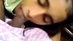 Sexy girl give Blowjob  showing her hot figure