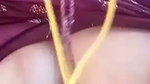 Village aunty show her boobs  pussy on vc