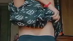Horny babe exposing her big boobs and pussy