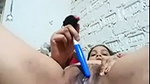 Hot bhabhi destroying her pussy  moan loudly