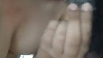 Sexy lady give Blowjob on condom cover dick