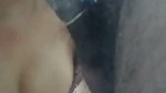 Sexy lady give Blowjob on condom cover dick