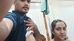 Desi Couple Boobs Suck and Handjob