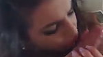 Hot airhostess girl licking and deep